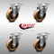 Service Caster 4 Inch SS High Temp Phenolic Wheel Swivel Top Plate Caster Set SCC-SS20S414-PHSHT-4 - alternate 4